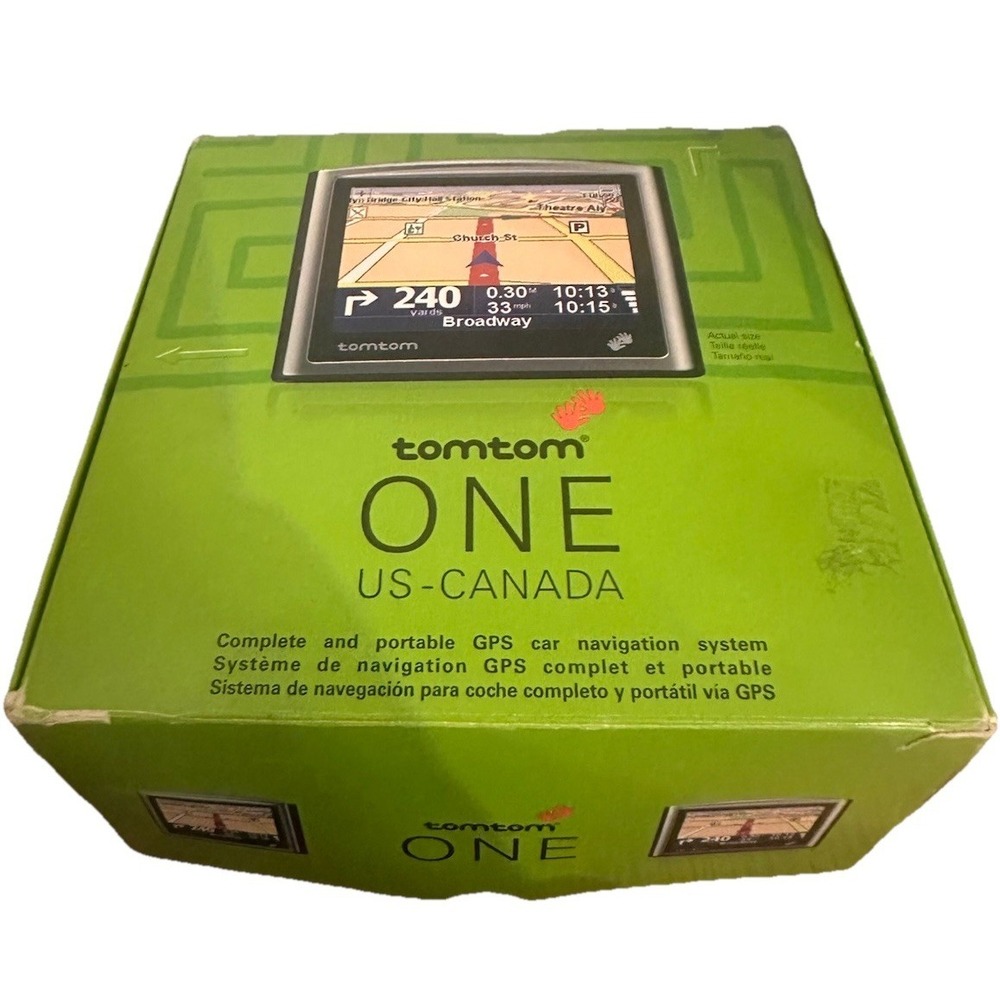 TomTom One Mountable GPS Bluetooth With Box & Memory Card